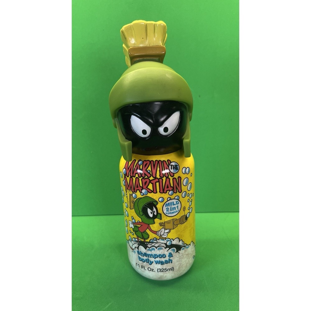 Looney Tunes Marvin the Martian Empty Shampoo & Body Wash Bottle 1997โ WB